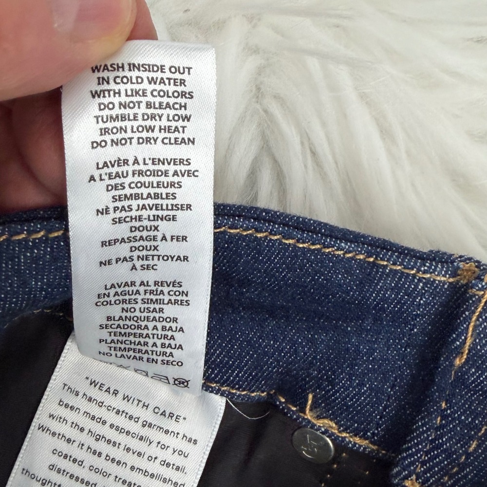 Good American NWOT Good Straight Jeans Dark Indigo Blue High Rise 00-4 GAFST226T - Picture 8 of 8